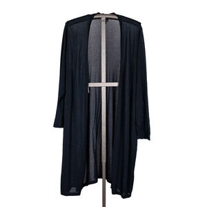 J.Jill Wearever Collection Blue Duster Cardigan SZ 3X Casual Minimalist Classic